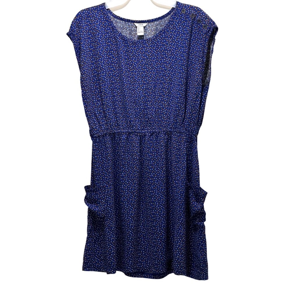 Women Sleeveless Blue |Orange Dress Size L